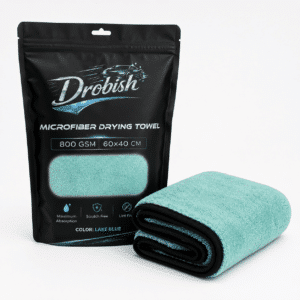 מטלית מיקרופייבר 60X40 800 GSM איכותית MICROFIBER DRYING TOWEL LAKE BLUE